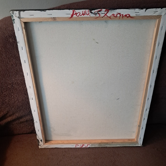 Hand Painted Canvas Oil Paint  Snowy Bold Northern Light - Picture 6 of 6